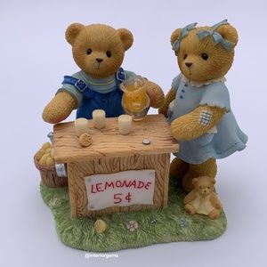 Lemonade Stand Cherished Teddies Bear Figurine